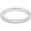 SWAROVSKI ANELLO VITTORE, TAGLIO TONDO, BIANCO PLACCATO RODIO, 52