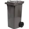 I.C.S. Pattumiera Bidone Spazzatura con coperchio e ruote Capacità 120 litri dimensione 55x50x94 colore grigio - P140120N