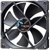 Fractal Design Dynamic X2 GP-14 Computer Fan - Silent Fan - High Airflow - 140x140x25 mm - 1000RPM - FDB-Bearings - Trip Wire - Aerodynamically shaped struts - 12v - Black Edition (Single)
