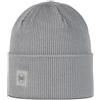 Buff Crossknit beanie, Solid light grey