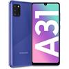 Samsung Galaxy A31, Smartphone, Display 6.4" Full HD+ Super AMOLED, 4 Fotocamere Posteriori, 64 GB Espandibili, RAM 4 GB, Batteria 5000 mAh, 4G, Dual Sim, Android 10, 185 g, [Versione Italiana], Blu