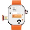 XINDADA 2024 Hot CDS9 Cellular Card Version Smart Watch 49mm 4GB RAM AMOLED Wifi GPS 64GB ROM Position APP Bluetooth Men Women Wireless (Orange,4+64GB)