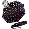 iX-brella Ombrello in fibra di vetro automatico Wetprint - cambia colore in caso di bagnato - Paintdrops, Paintdrops Neon Pink, Taschenschirm Auf-Zu-Automatik, Ombrello tascabile automatico