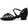 AOQUNFS Scarpe da Ballo Latino Americano Donna&Bambina Tacco Basso Ragazze Scarpe da Ballo per Salsa Tango Bachata Pratica,WZSP234-3.5,Nude,EU 35