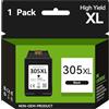 SUNPRINTZ Cartuccia 305 Nero, 305 XL Nero Compatibile per HP 305, Cartucce 305 Nero per Inchiostro Stampante HP DeskJet 2720 2720e 2710 2700 Plus 4120 4110 4100 Envy 6020 6032 6032e 6030 6000 Pro 6400