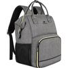 MATEIN Zaino porta Pranzo, Zaino da Picnic da 17 Pollici per Donna Uomo con Scomparto Refrigerante Isolato, Borsa Termica Impermeabile all'acqua per il Pranzo da Uomo lavoro Picnic, Grigio