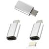 HOYULLI Adattatore Ricarica Lightning Femmina A USB C Maschio (3 Pack)Cavo Jack Tipo C Accessori IPhone Adapter Per Apple Caricabatterie Connettore Spinotto Type-c Compatibile Per Samsung Adattatori 092-L-tp