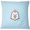 Bona Basics, Federa decorativa per cuscino, decorazione per la casa, per divano, caffetteria, dimensioni: 60 x 60 cm, colore: blu chiaro