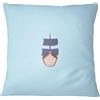 Bona Basics, Federa decorativa per cuscino, decorazione per la casa, per divano, caffetteria, dimensioni: 45 x 45 cm, colore: blu chiaro