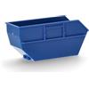 herpa accessorio cassone scarrabile grande (2 pezzi) in scala 1:87, miniatura, plastica, colore: blu