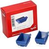 herpa accessorio cassone scarrabile piccolo (2 pezzi) in scala 1:87, miniatura, plastica, colore: blu