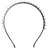AOVNA Cerchietto per capelli in metallo argentato con borchie e rivetti a punta, leggero e flessibile, da donna, stile punk, facile da indossare
