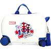 Marvel Disney Valigia per bambini rigida Chiusura a combinazione Laterale 4 ruote Bagagli a Mano è realizzato in ABS, un materiale rigido e leggero., Spidey, Valigia per bambini