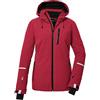 killtec Donna Giacca da sci/giacca funzionale con cappuccio e paraneve con chiusura a cerniera KSW 81 WMN SKI JCKT, modern red, 38, 39746-000