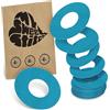 MySweetStitch - 10 x FreeStyle Libre 1 & 2 cerotti sensore, Ringpatch Ø 65mm, interno Ø 28mm, cerotto impermeabile, traspirante, delicato sulla pelle, Petrolio