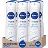 NIVEA Pure Invisible Spray Deodorante 6 x 150 ml, Deodorante rinfrescante che non lascia residui sulla pelle e sui vestiti, Deo spray che protegge per 48 ore