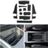 CDEFG Compatibile con Audi Q2 2016-2024 2025 tappetini in gomma per console centrale, tappetini antiscivolo per auto, in gomma, Q2 2025, accessori (bianco)