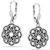 LeCalla Orecchini pendenti con chiusura a pecorina in argento Sterling 925 | Orecchini leggeri in filigrana a forma di cuore e goccia con nodo celtico, regalo per lei, 32 mm x 15 mm, Argento sterling