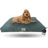 Ligo Tommy Elegance - Cuscino Materasso per Cani in tessuto Realizzato artigianalmente in Italia. Cuccia lettino Materassino per Cane Sfoderabile Lavabile.(S: 70 x 50 cm, SOFT VERDE)