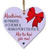 CARISPIBET Madrina | segni decorativi famiglia gratitudine buffo grazie decorazioni d'interni regali di decorazione segni di casa 12 x 12 cm