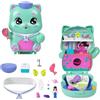 Polly Pocket - Gatto Barca a Vela, playset cofanetto portatile con 1 mini bambola e 10 accessori inclusi tra cui 2 gattini, giocattolo per bambini, 4+ anni, JCR37