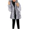 HAOLEI Cappotto in Pelliccia Donna Sintetica Cappotti di Visone da Donna Cappotti Invernali di Nuova Giacca in Pelliccia Sintetica con Cappuccio Giacca Corta in Pelliccia Termico per Autunno Inverno
