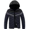 Generic Jacket Piumino Uomo Giubotto 100 Grammi Con Cappuccio Regular Fit Giubbotto Giubbotto Invernale Uomo Piumino Fodera Caldo Casual Tinta Unita Giacca Casual Uomo Giubbotto Taglie Forti (Blue, XXXL)