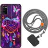 vingarshern Cover Samsung Galaxy A41 Custodia in Silicone Sottile,Samsung A41 Cover Antiurto Con Motivo,Samsung A41 Case Silicone Con Catena/Cordino per Cellulare,Foto02