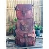Fatto a mano Zaino da viaggio in pelle zaino grande borsa vintage combinata 1 + 1 borse