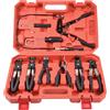 Thsakzo 9 Pezzi Pinza Per Fascette Auto,Pinza Per Fascette Metalliche,Set Di Pinze Per Fascette Stringitubo,Set Pinze Serratubo,Pinze Per Fascette Stringitubo Per Carburante,Olio,Tubo Refrigerante
