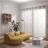 Soleil d'ocre, Tenda trasparente con occhielli spécial vetrata 280x250 cm LOUANE