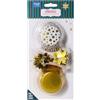 PME Natalizi Set di 24 Pirottini & Decorazioni per Cupcake - Stelle Dorate