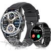 LIGE Orologio da uomo con chiamate Bluetooth, 1.32'' HD Smartwatch Frequenza Cardiaca/Sonno Monitor, 100+ Modalità Sport, Impermeabile IP68, 400 mAh Smart Watch per Android iOS