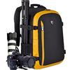 YUHAN Oxford Large Capacity Multi-function Waterproof Anti-shock SLR/DSLR Gadget Camera Bag Professional Gear Photography Travel Backpack Rucksack