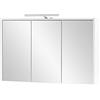 Schildmeyer Flag - Armadietto a specchio, materiale a base di legno, bianco, 93,5 x 16 x 64 cm