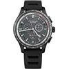 Victorinox Orologio da uomo Alliance Sport Chronograph, analogico al quarzo, impermeabile, cassa Ø 44 mm, cinturino 21 mm, Nero, misura unica, Cinturino: