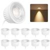 BOYIR Modulo LED 230 V 5 W ultra piatto - bianco caldo 3000 K - modulo LED Ø 50 mm 500 lm per faretto da incasso e soffitto, sostituisce lampadine GU10 MR16, 38 gradi, confezione da 10