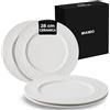 MIAMIO - 28 cm, Set di 4 piatti da portata/set di piatti in ceramica, set di stoviglie - piatti moderni, lavabili in microonde e in lavastoviglie - Collezione Oasis