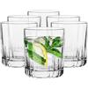 TREND FOR HOME Set Bicchieri Acqua Vetro 280 ml 6 Pezzi Bicchieri Whisky Bicchieri Cocktail Trasparente Tumbler Basso Caffè Freddo | A: 9.5 cm | Ø 8.5 cm | Lavabile in Lavastoviglie | Gina