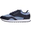 Tommy Hilfiger Uomo Sneakers Running New Eva Mix in Pelle, Blu (Brisk Blue), 42