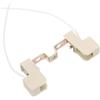 PATIKIL Portalampada R7S da 78mm, 1pz Portalampada in Ceramica con Attacco Alogeno per Lampadina, Connettore Convertitore a Doppia Estremità con Cavo, Multicolore Bianco