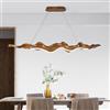 HvKvHvY 52W Cucina Isola Luci da soffitto 3000K-6000K Lampadari Lampada da soffitto regolabile con telecomando, Resina LED Luci da tavolo da pranzo per cucina Camera da letto,100Cm