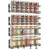 TRAYINDALY Porta Spezie Per Cucina 4 Pezzi, Portaspezie da Appendere Portaspezie Salvaspazio Cucina Scaffale Cucina Organizer Per Barattoli Di Spezie e Condimenti