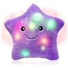 Shengou Cuscino con Led,Cuscini a Forma di Stella,Cuscino Forma Stella,Cuscino Luminoso Notte,Cuscino Stella Bambina,Cuscino a Forma di Stella,Cuscino Stella Bambini,Deco Stella Cuscino (Viola)