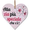 CARISPIBET Alla zia più speciale | segno decorativo per la casa decorazioni segni di cucina regali per la zia compleanno targhe decorative 12 x 12 cm