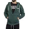 XTREME BOXING - Felpa in Cotone Felpato Full Zip e Cappuccio, con Tasche, Felpa della Tuta Uomo in Caldo Cotone, Sportiva, Casa, Palestra, Jogging, Tempo Libero, XF25800Z (Blu/XXL)