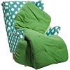 Corredocasa Plaid Imbottito Trapuntato Multiuso - Morbido e Accogliente, Ideale per Soggiorno, Letto e Relax - Coperta Elegante e Decorativa per Ogni Ambiente (Verde Chiaro/Scuro, Piccolo 120x160)