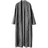 Generic Cardigan Lavorato a Maglia da Donna con Frange Cappotto Lungo Maglione Ampio Allentato Giubbino Donna Invernale Reversibile Piumini Donna (Grey, One Size)