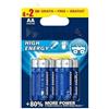 Zarivy Batterie alcaline a lunga durata AA - LR06 (6 pezzi) ideali per dispositivi esigenti. Offrono affidabilità e resistenza. Dimensioni: Ø14,5 x 50,5 mm. Energia che dura.