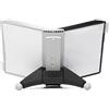 Durable 563222 Sherpa Table 10, Leggio da Tavolo, 10 Pannelli, Formato A4, Cavalierini Rimovibili, Estendibile, Grigio/Nero